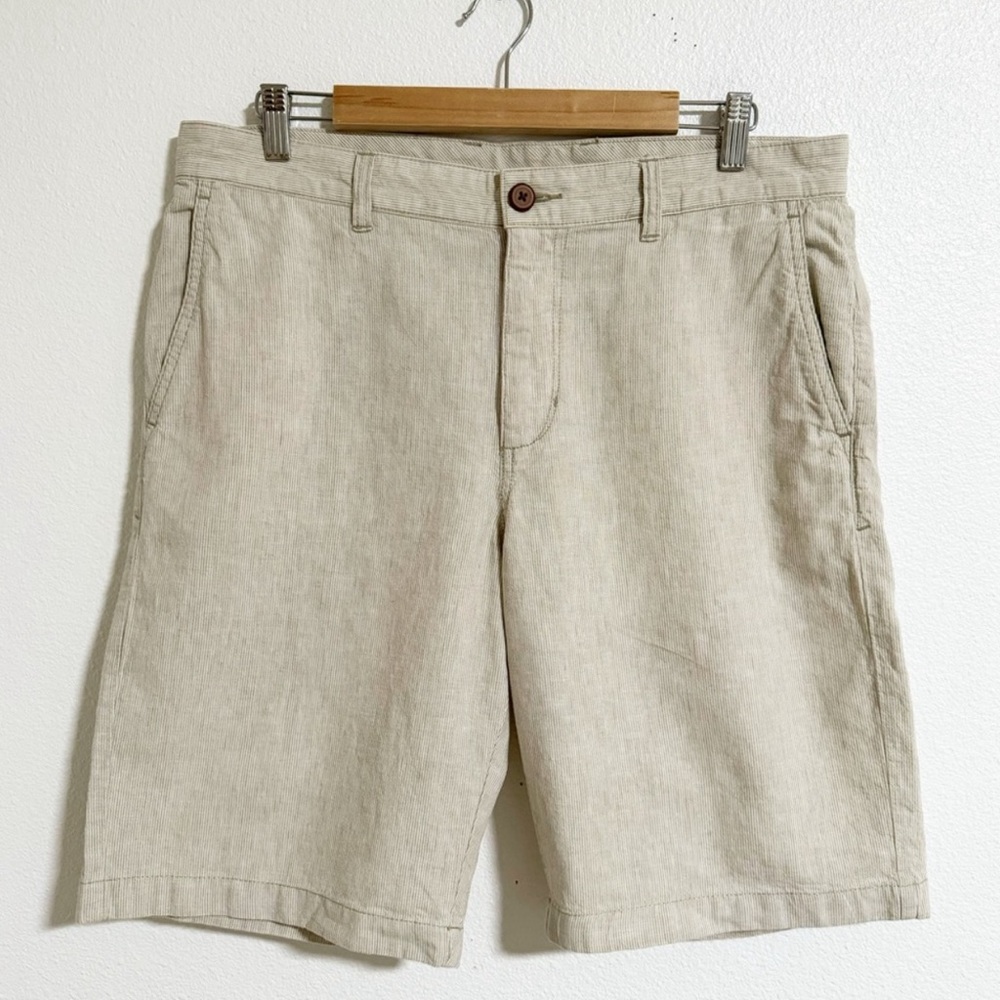 Tommy Bahama Linen Cotton Striped Shorts 34